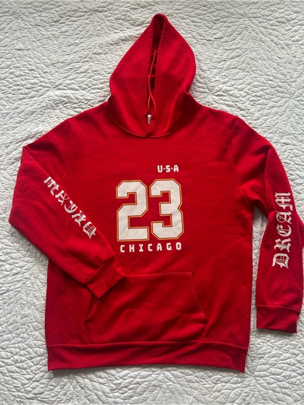 Chicago 23 Hoodie Size XXL Red Streetwear